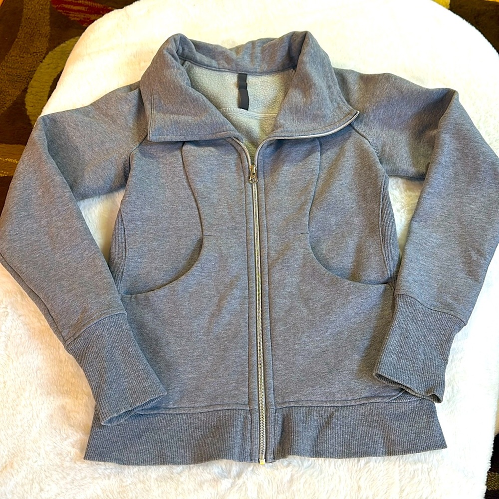 Lululemon Gray Scuba Hoodie size 4
